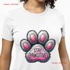Stay Pawsitive T Shirt Cute Cat Paw Novelty Design with Positive Message Adorable Animal Lover Unique Idea Top Vintage Washed