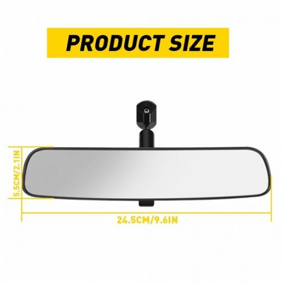 Universal Inner ide Interior 10 Inch Rearview Rear View Mirror w/Adhesive EXV