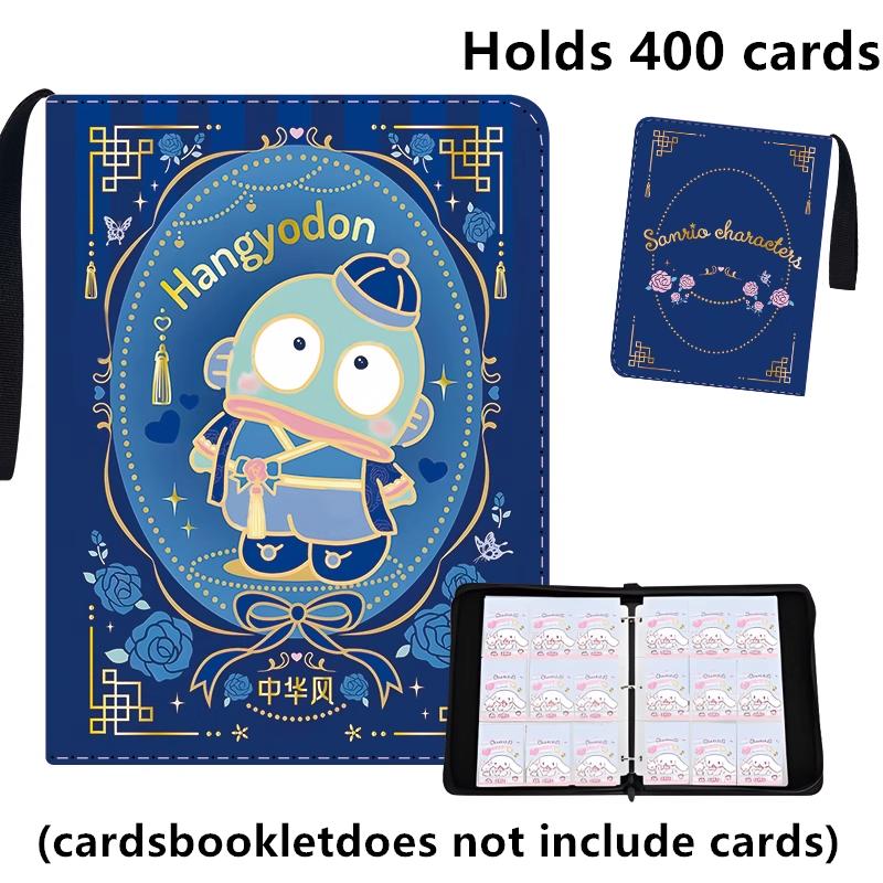 400/900pcs Sanrio Card Album Book Folder 4/9 Card Slots Collections Zipper Double Pocket Zipper Card Binder Holder