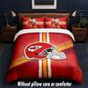 Design Kansas City Chiefs Povlečení na postel 1 Povlak na přikrývku + 2 Povlaky na polštář Měkké Prodyšné Domácí Lůžkoviny