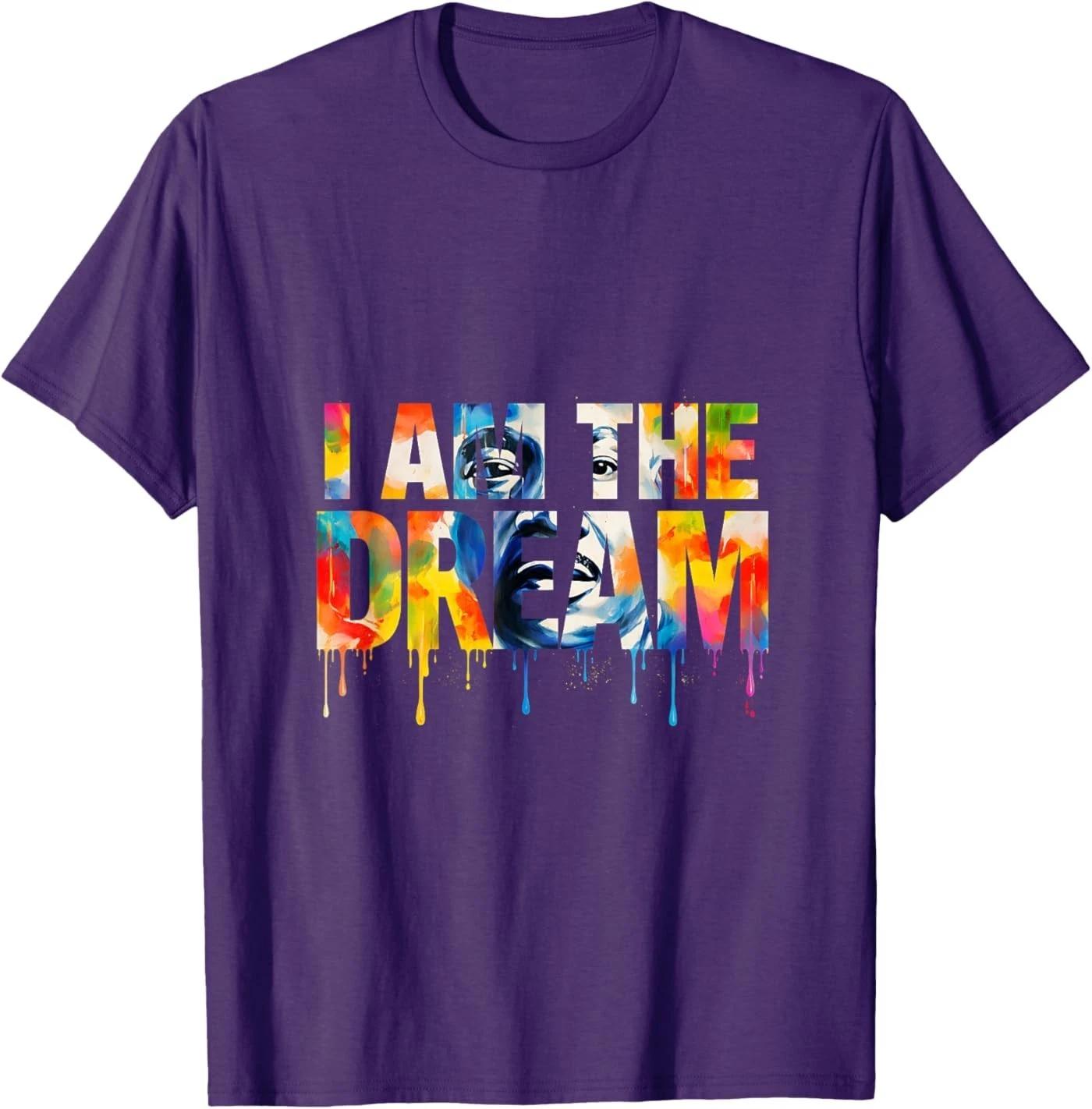 African American Black History Month Dream Like King T-Shirt 4XL