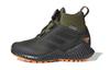 Fortatrail Slip Resistant Anti Kick Mid Top Kids' Running Shoes Black Green Kids' G27562