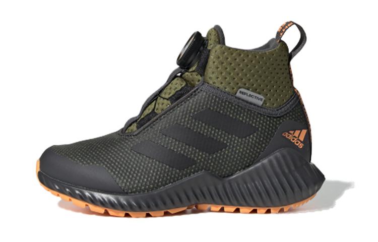 

Adidas Fortatrail Slip Resistant Anti Kick Mid top Kids Running Shoes Black Green Kids G27562 29
