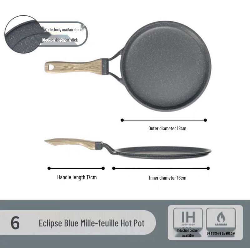 ZISIZ Non-stick Flat Pan