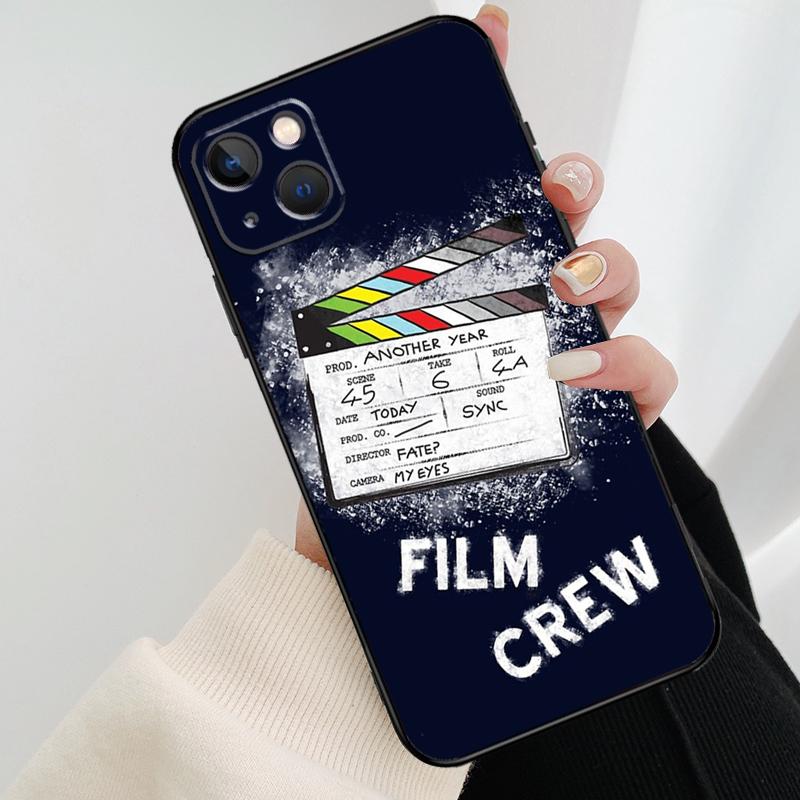 Film Movie Maker Clapperboard Take Phone Case For iPhone 17 Pro Max 16 15 14 11 12 13 Pro Max Mini 15 16 Plus 16e 17 Air Cover