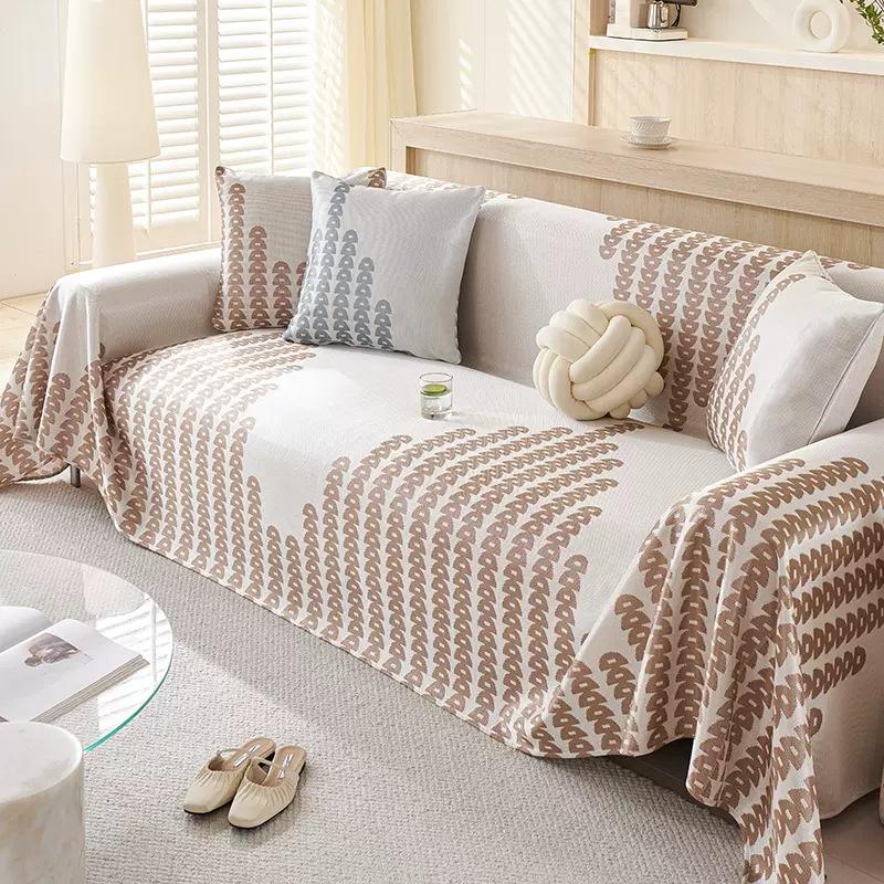 Sommer Kaltes Gefühl Eisseide Sofabezug Stoff Handtuch Sofabezug Sommer Sofamatte Kissen Staubdicht Einteiliger Bezug