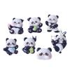 Cute Cartoon Panda Resin Jewelry & DIY Decor: Cream Glue, Keychain, Pendant, Shoe Buckle.