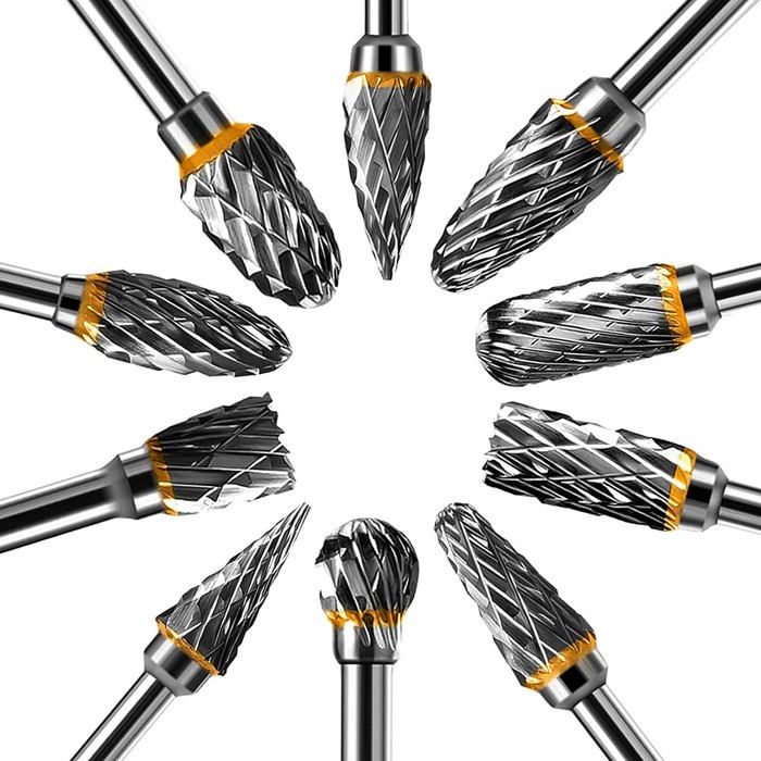 Fraiseuse - Shengbenhao - LE - Acier Au Carbure De Tungstène - Double Coupe - 10 Pièces