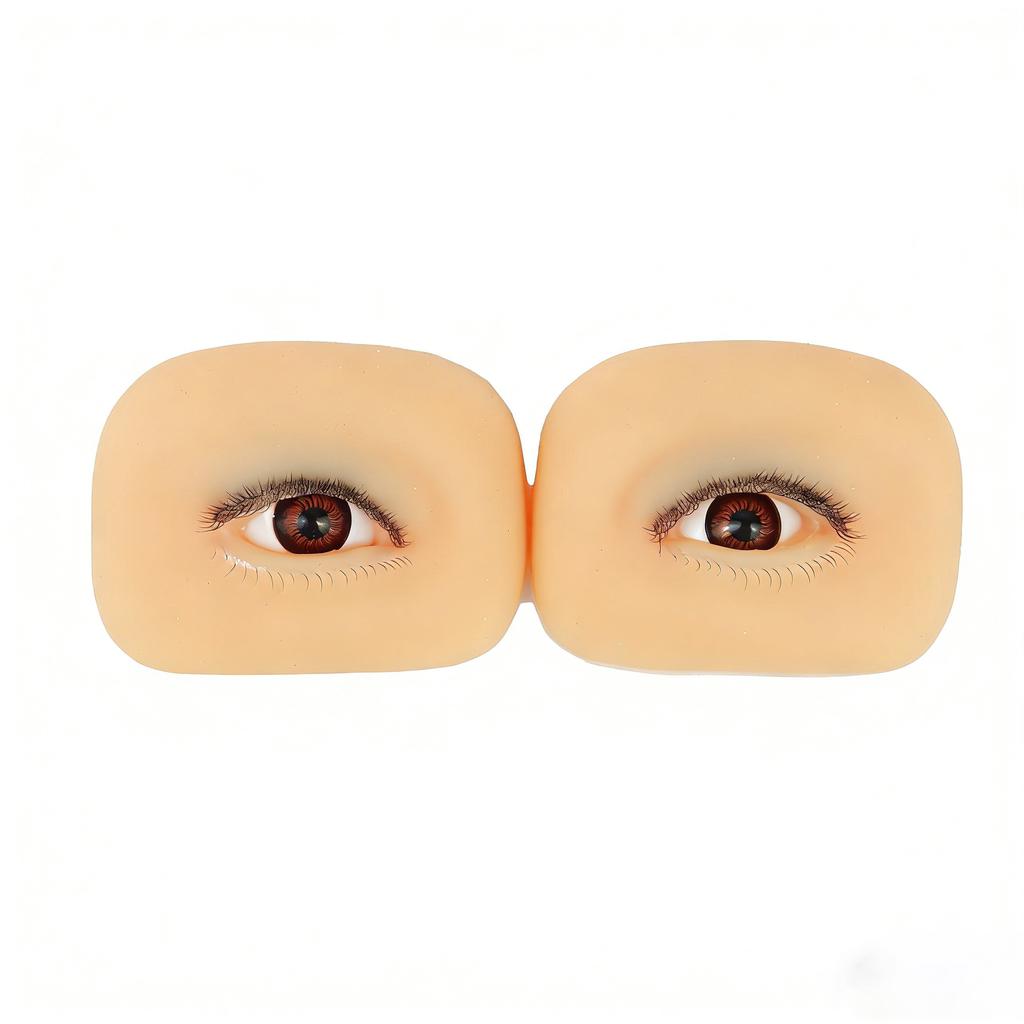 3D Practice Pad Microblading Eyelash Extension Soft Silicone Skin Flat Model Permanent Makeup Tool Custom Option Pair