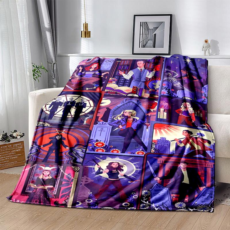 Buffy Flannel Blanket Soft Warm All-Season Throw, Design for Camping, Car Travel, Hiking Sofa, Bed, Office Perfect Gift for Parties