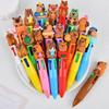 1Pc Cartoon Cute Capybara Four-Color Mini Ballpoint Pen Multicolor Press Writing Pens School Supplies Gifts