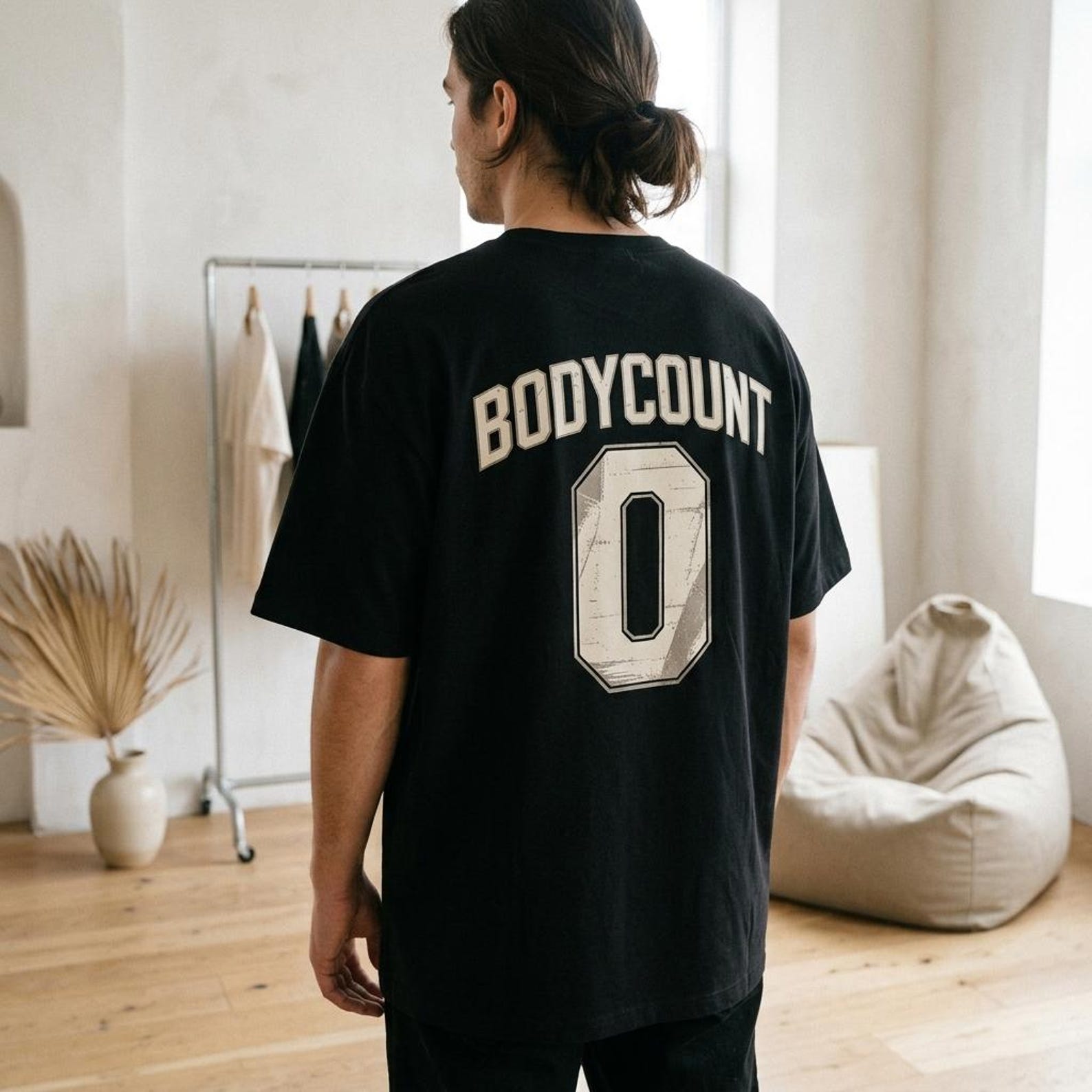 Bodycount 0 T-Shirt, Zero Bodycount Sarcastic Statement Gift, Minimalist Meme Graphic Tee S