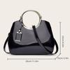 Red Bridal Bag New Fashion Glossy Patent Leather Women's Bag Crossbody Bag Handbag Shoulder Large Capacity Tote Bag