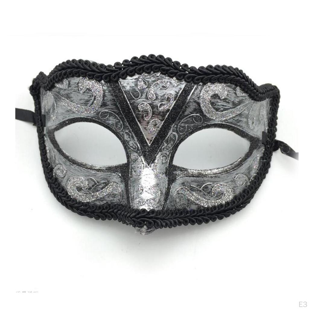 Ladies Masquerade Eye Mask Half Face Retro for Fancy Dress