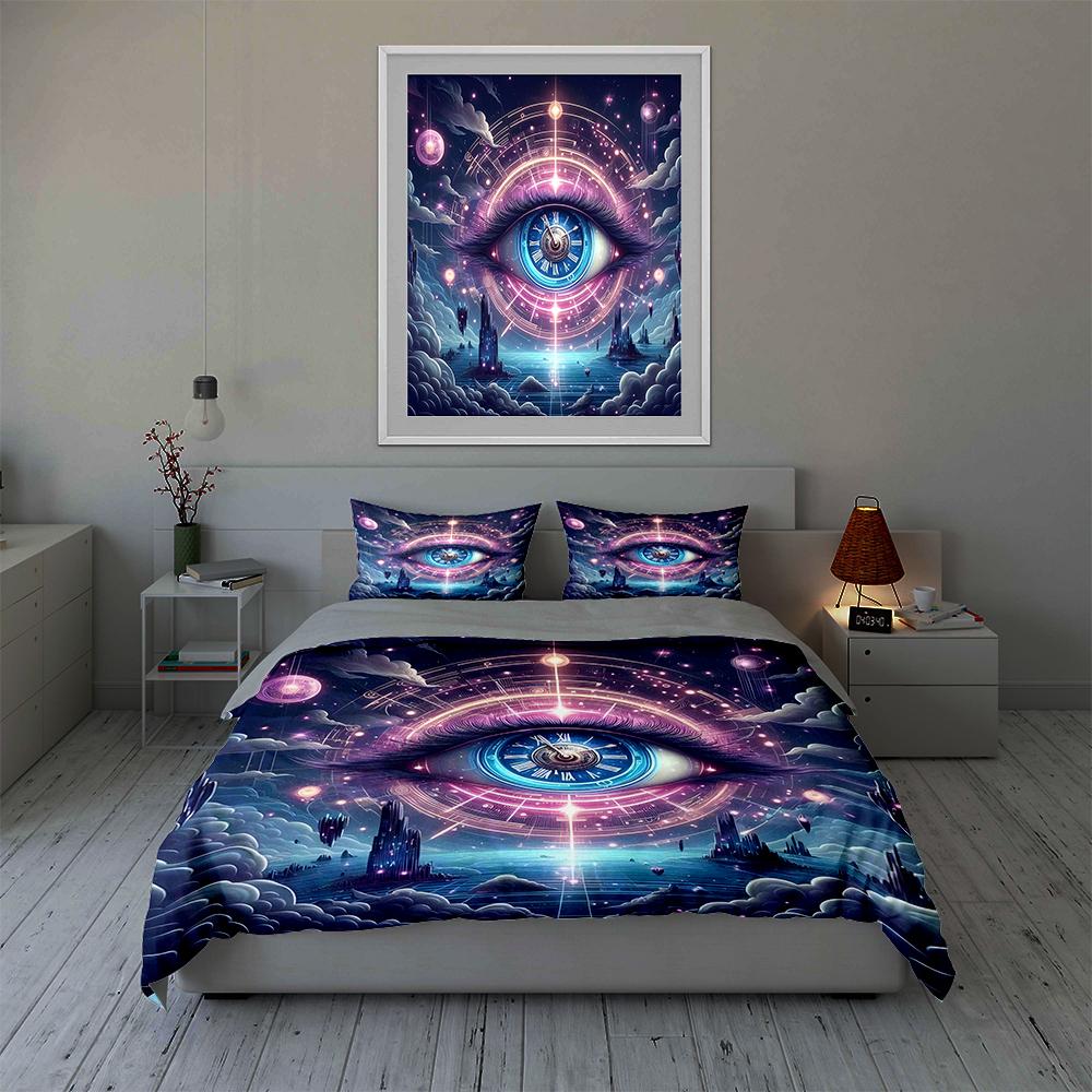 Cosmic eye design Bedding Duvet cover sets Duvet covers Pillowcases gifts (1 * Duvet Cover 2 * Pillowcases, without duvet insert)