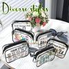 Medicine Cosmetic Bag Women Large Capacity Travel Organizer Easy Wipe Clean Toiletry Pouch Daily Use Trip Toiletry Travel Bag