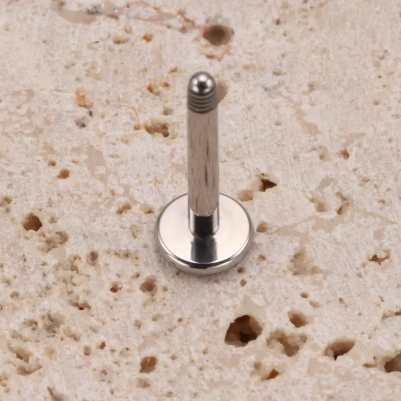10pcs ASTM F136 Titanium Male Thread Labret Piercing 14G 16G Lab Lip Ear Tragus Replacement Body Jewelry Accessories
