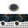 Outdoor Solar Garden Lights With Stainless Steel Embeded Design For Pathway Illumination