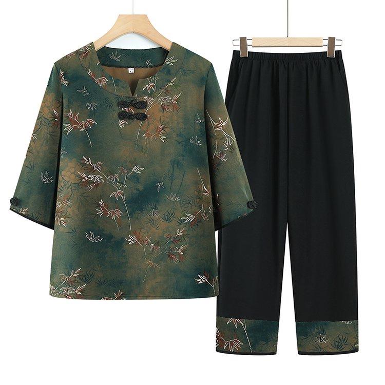 

Mother s Day Gift - Grandma s Spring & Summer Short Sleeve Top 5XL (145-160 jin)
