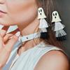 Luminous Halloween Earrings Exaggeration Pumpkin Dangle Earrings Ghost Ear Studs  Trick or Treat