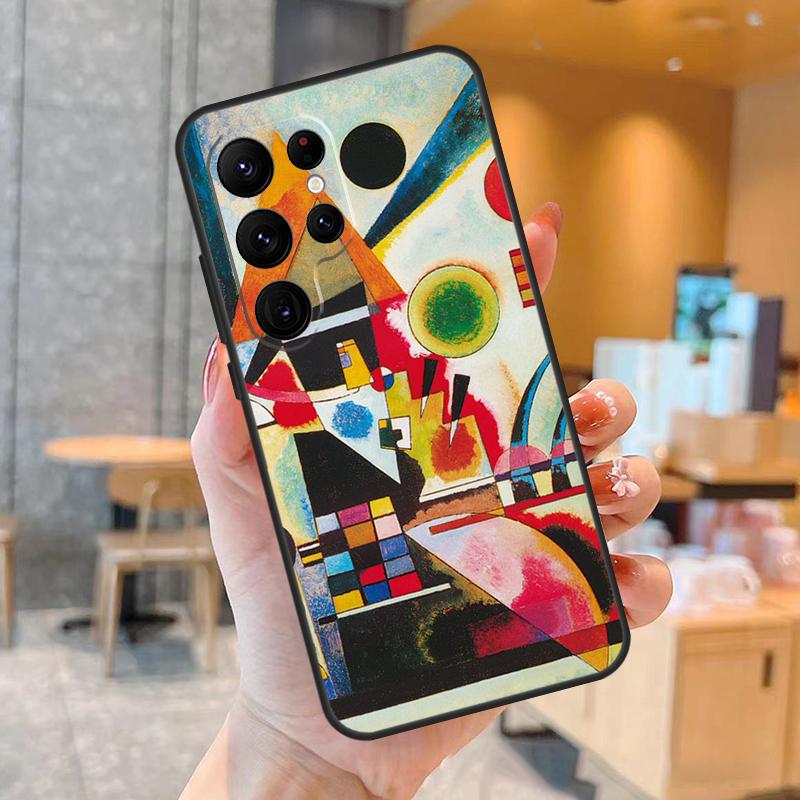 

Абстрактный художественный чехол для телефона Wassily Kandinsky для Samsung Galaxy S25 S24 S22 S21 S20 S23 Ultra S9 S10 Plus S25 FE Задняя крышка Galaxy S25 FE