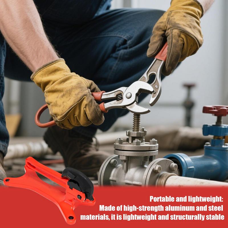 Multifunctional Manuel Pipe Clamps Pipeline Support Solid Base Spring Loaded Jaw Tool For Valve Maintenance