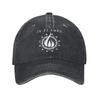 In Flames Rock Band Washed Baseball Cap Flaming White Ring Casual Sun Trucker Hat Summer Unisex Women Kpop Rock Baseball Caps