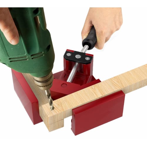 Aaskr 90 Corner Clamp/Right Angle Clamp, Aluminum Alloy Body, Adjustable Swing Jaw, Upgraded Steel Nut, Fixing Tool for Carpentry, Welding, Woodworki