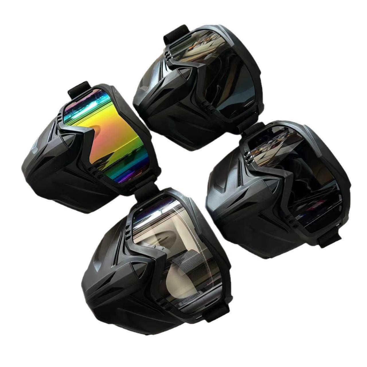 Retro Harley Motorcycle Tactical Riding Goggles with Mask - Outdoor Sand Protection Equipment Harley mask 100/piece