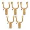 5Pcs Clothes Hook Pole Fork Heavy Duty Aluminum Alloy Universal Clothing Hanger Reacher Hook Head Replacement Accessories