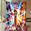 Naruto Printed Flannel Blanket Skin Friendly Warm Decorative Throw for Indoor Couch Bed Daily Use