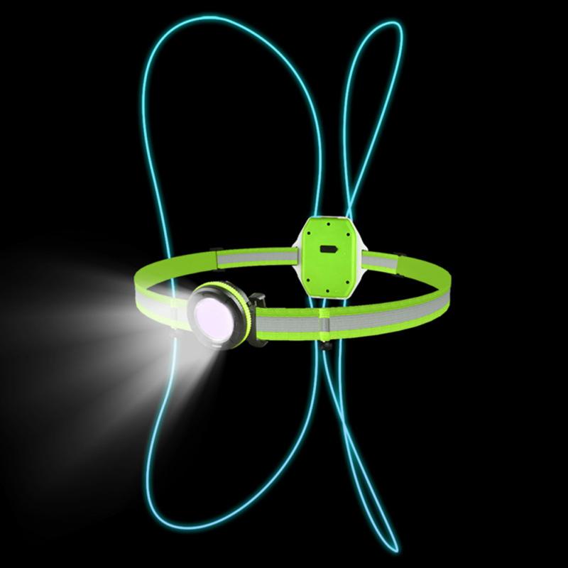 Usb Rechargeable Running Light Led Waterproof Warning Safety Light Vest For Outdoor Cycling Night