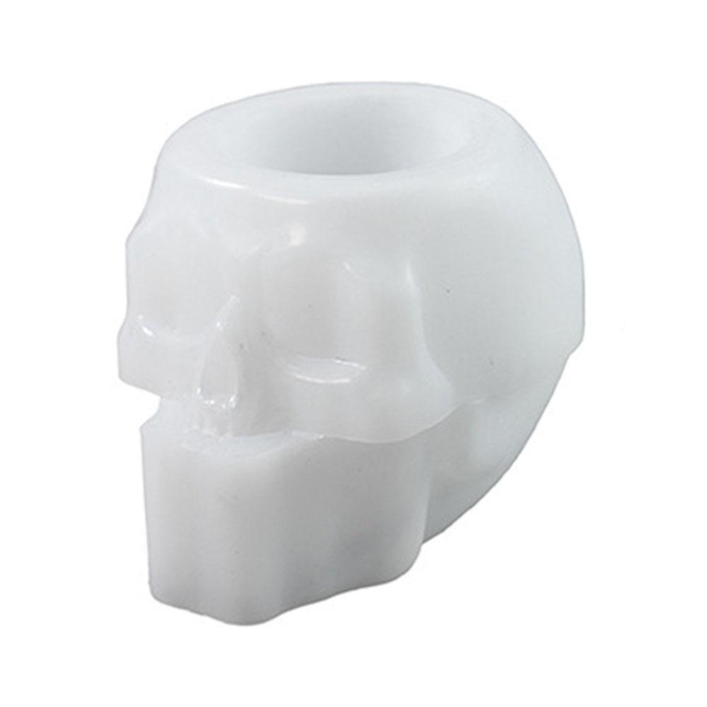 DIY Skull Candle Jar Molds 3D Halloween Candle Jar Mold Skull Resin Molds  for Beginners