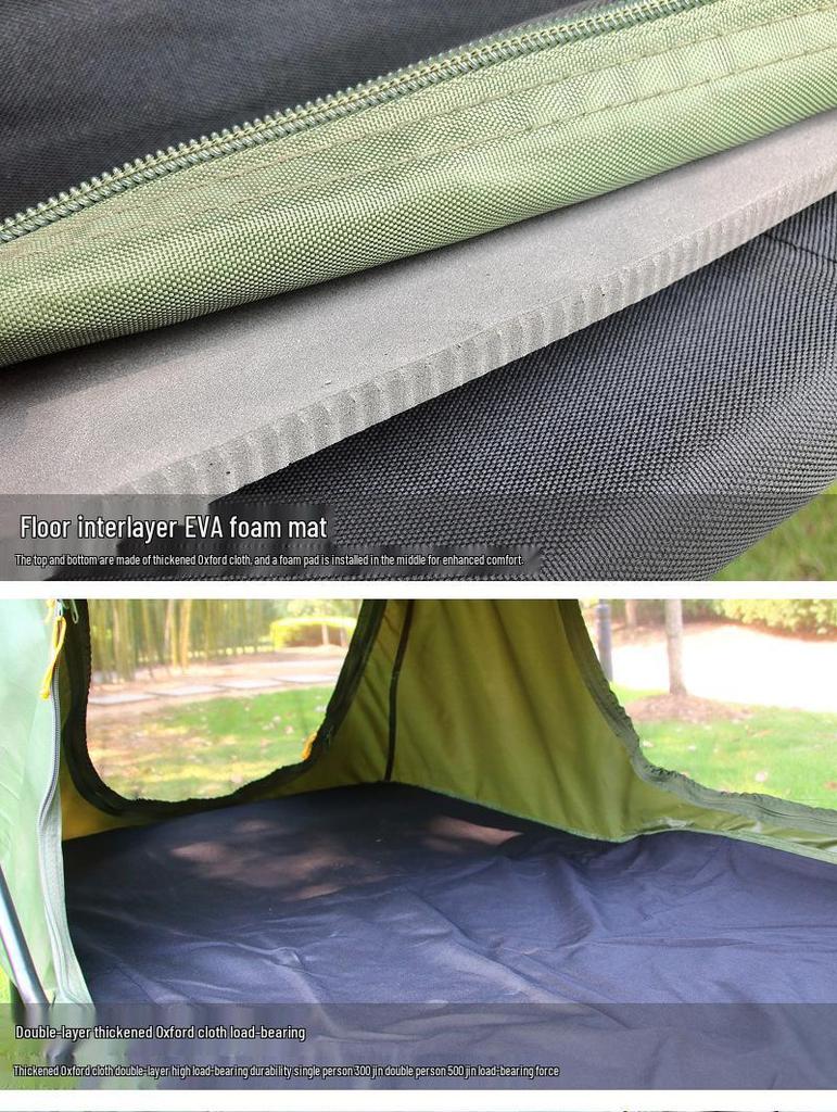 Double Layer Stormproof Outdoor Tent for Two - Rainproof, Thickened, Off-Ground, Perfect for Camping, Cold Weather, and Fishing