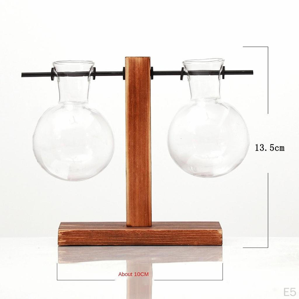 Desktop er Bulb Vase with Holder Office Decoration