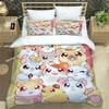 3D Printing Cartoon Lovely Hamtaro Bedding Set Duvet Cover Pillow Set Birthday Gift Boys Quilt Cover Bedding Home Textiles