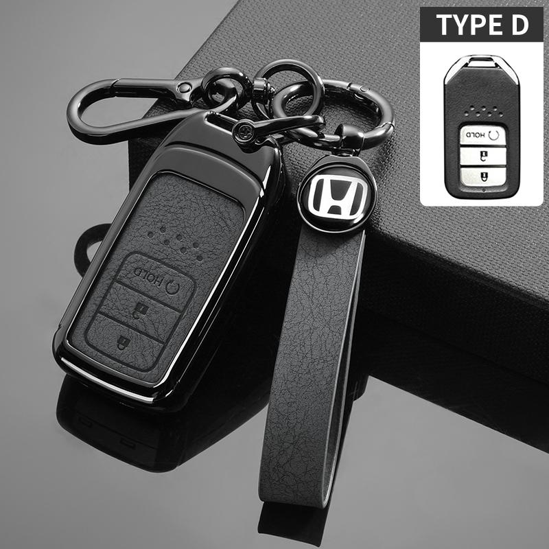 Car Key Case Cover Protection Shell For Honda Civic CRV HRV Accord Pilot Fit Freed Vezel Odyssey 2018-2022 EX EXL Smart Keyless