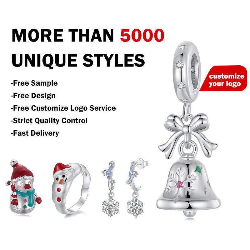 Qings Dog Charm 925 Sterling Silver Balloon Dog Animal Charm Bead for Bracelet and Necklace Women DIY Bracelet