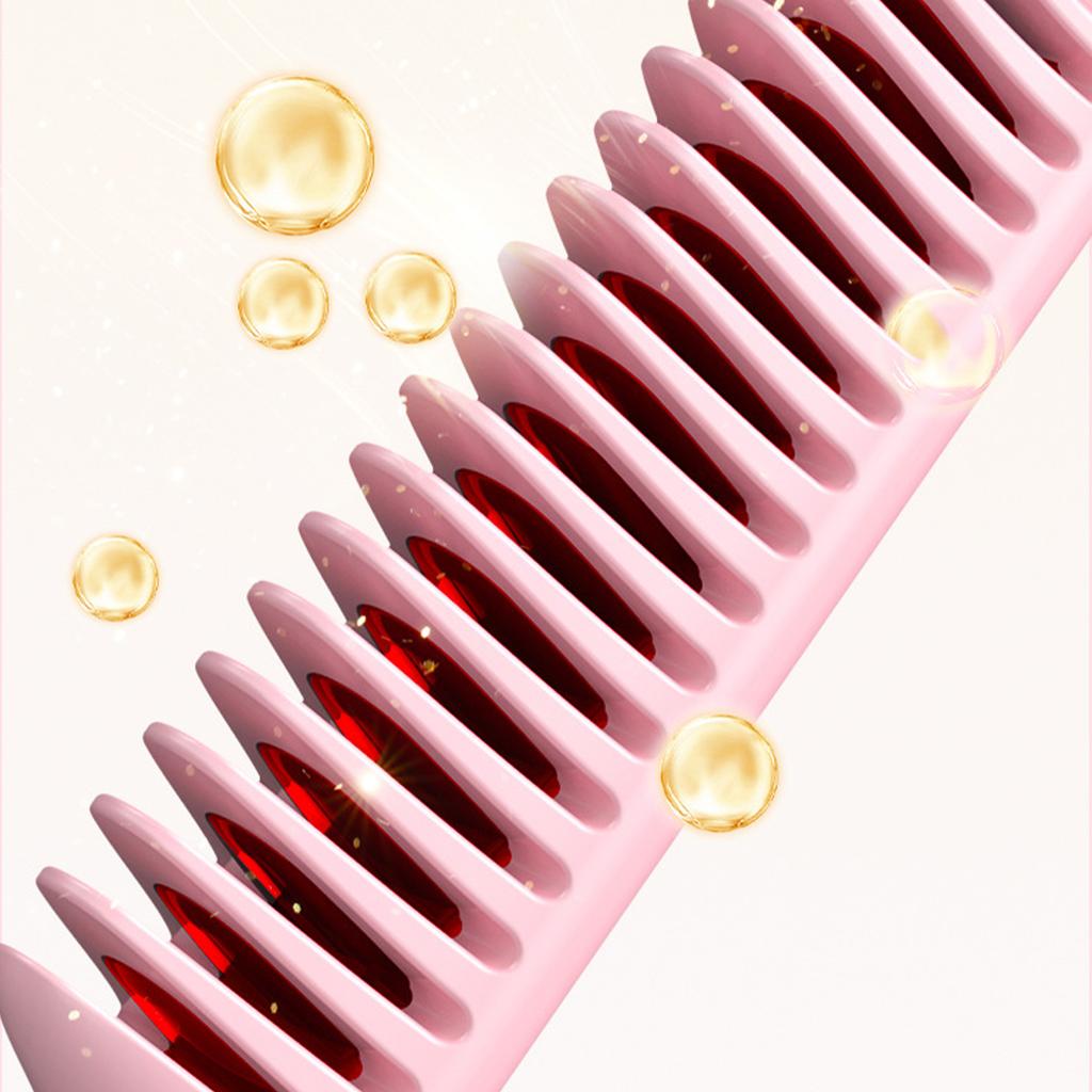 Foldable Straight Hair Comb Mini Portable Charging Wireless Negative Ion No Damage To Hair Curling and Straightening Dual-purpose Hair Straightener