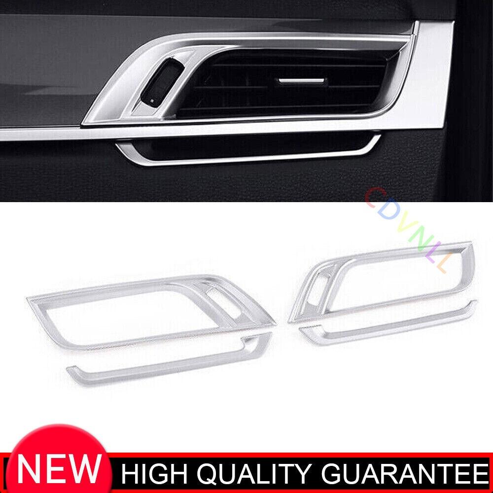 Fit For BMW X2 F39 2018-2021 Matte Silver Car Front Side Vent Overlay Cover Trim