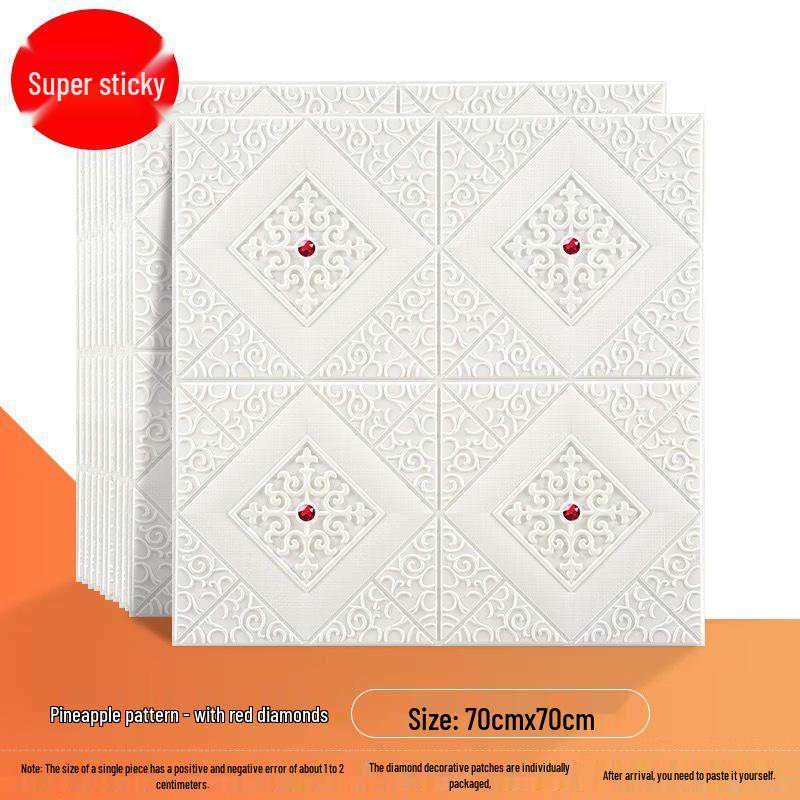 3D Self-Adhesive Waterproof Ceiling & Wall Stickers - Decorative & Moisture-Proof