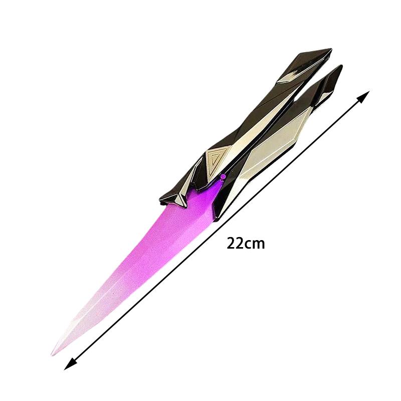 Taktisk Skytespill Sammenleggbar Sommerfuglkniv 3D Gravert Samleobjekt Våpen Bærbar Nærkampsutstyr For Cosplay/Gaming Tilbe