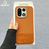 Business PU Leather Iron On Nylon Fabric Case For Oneplus 15 13 13R 12 12R 11 11R ACE6 Ace5 Ace 2 3 Pro Frameless Cooling Cover