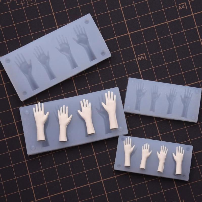 Versatile Hand Mould Proportional Designs Silicone Material for Resin Clay Creative Projects and Gift