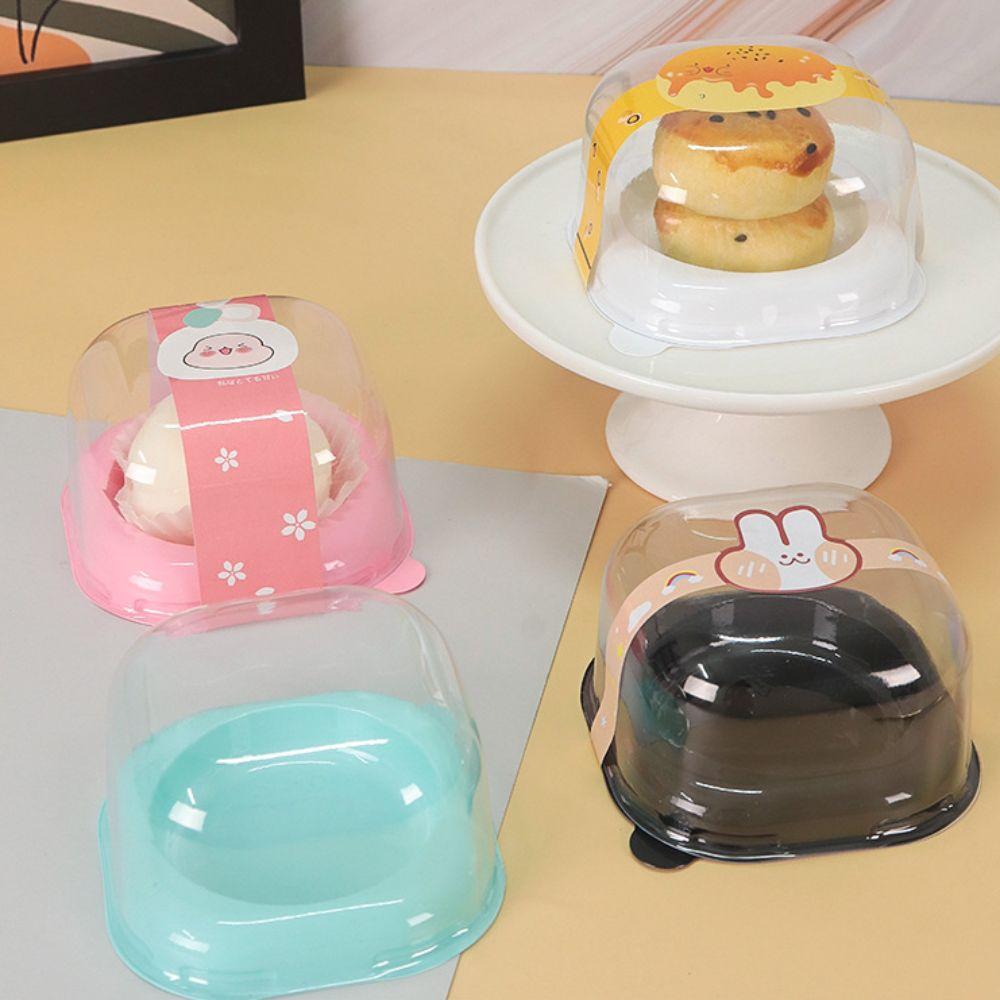 50pcs Dust-proof Moon Cake Packaging Tray Square Baking Packaging Box  Chocolate