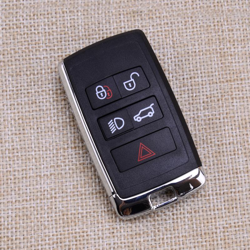 New 5 Buttons Car Auto Smart Remote Key Fob Shell Keyless Entry Control Case Cover Fit for Jaguar Land Rover 2018