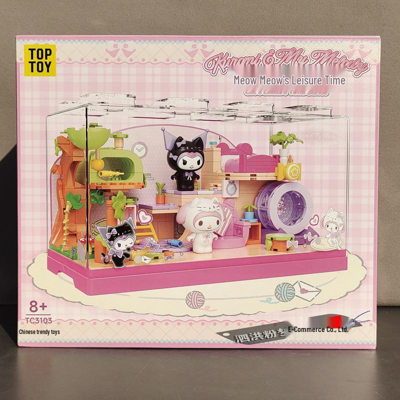 Набор фигурок-конструкторов Sanrio Куроми и Моя Мелоди - Подарок на день рождения для девочек