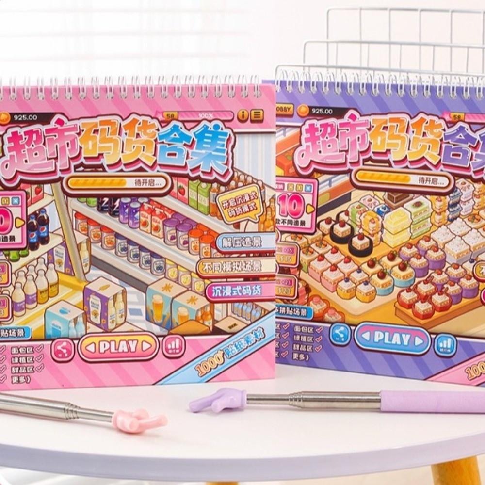 Creative 3D Sticker Book PET Mini Landscape Sticker New Pocket Sticker Book  DIY Activity