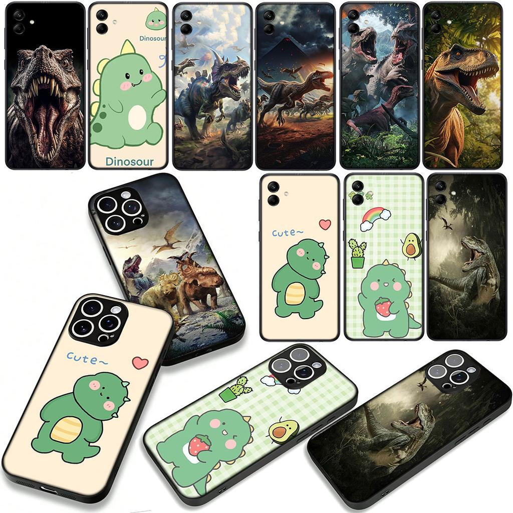 Cartoon Dinosaur Phone Cover Case for Xiaomi Redmi Note 14 12 13 ProPlus A3 Pro Plus 12C 13C 14C 5G 4G Casing