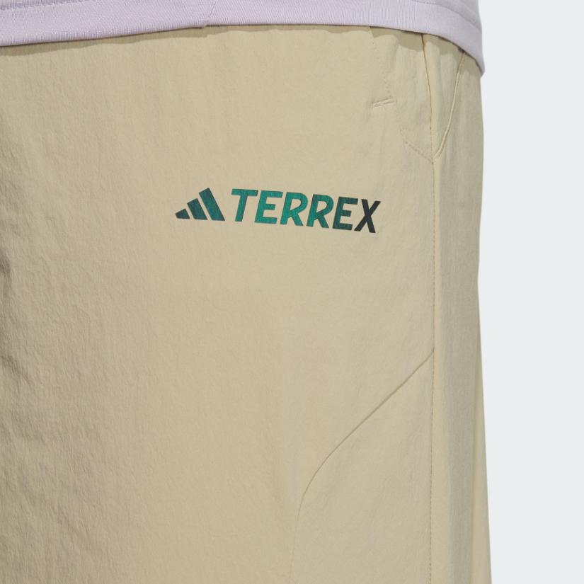 Adidas Solid Color Outdoor Sun Protection Seven-Point Sports Pants Women Bottoms Prairie-Brown IC1958